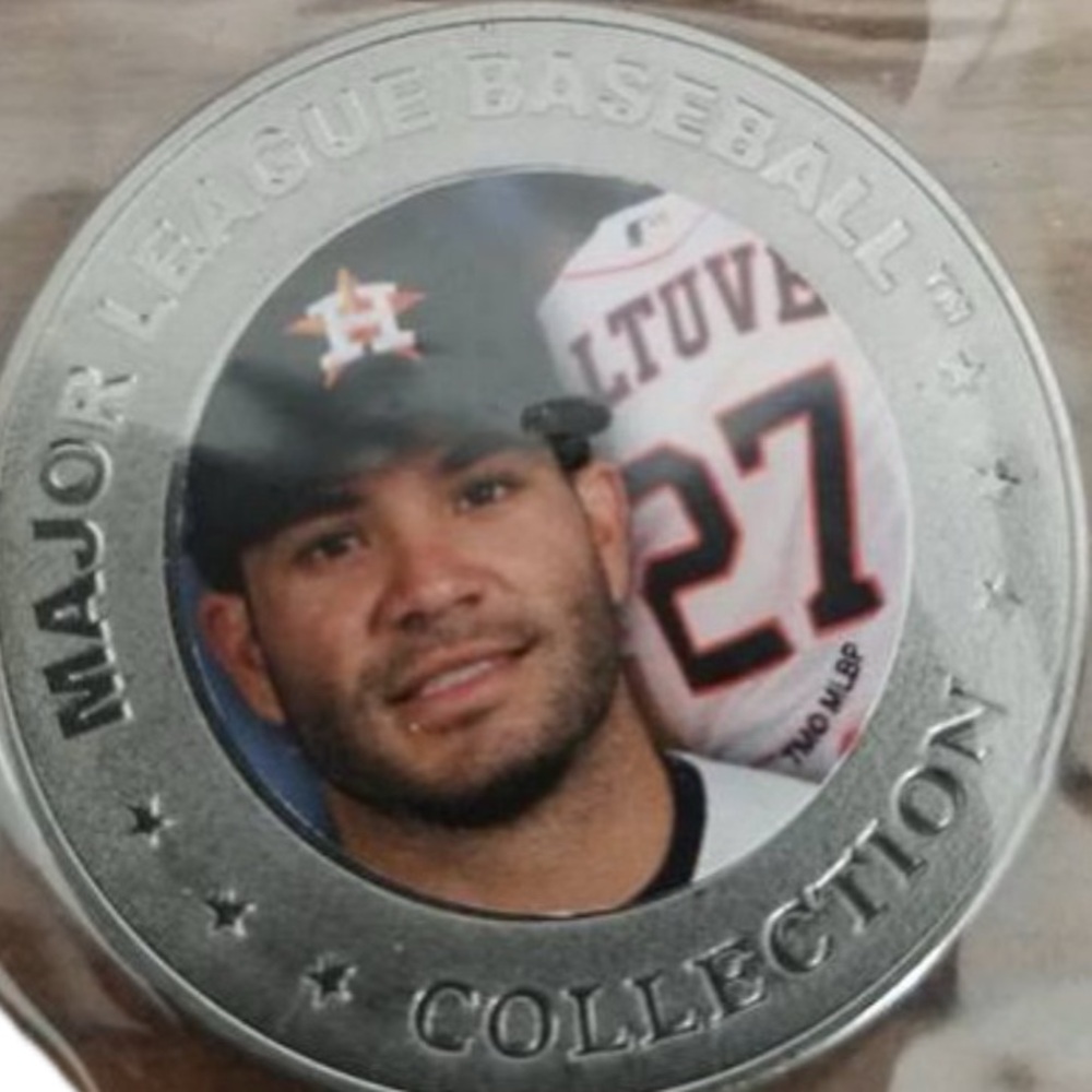 Houston Astros Commemorative Coin Jose Altuve MLB Collection Series 39mm Minted